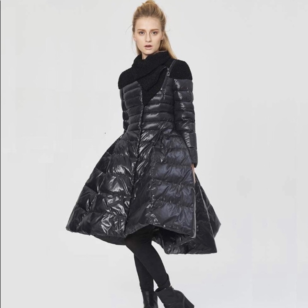 Puffer Style Peplum Jacket.